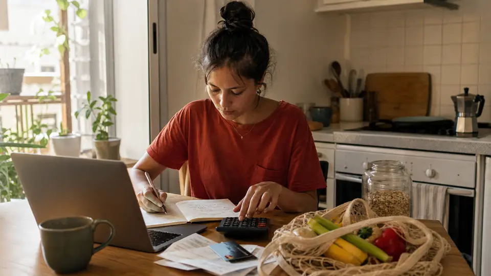 Aylık eğitim bütçesini hesaplayan öğrenci